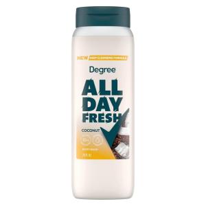 imageDegree All Day Fresh Body Wash Fresh Coconut Deep Cleansing 20 oz