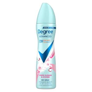 imageDegree Antiperspirant Deodorant Dry Spray White Flowers ampamp Lychee 72Hour Sweat ampamp Odor Protection Deodorant Spray For Women With Body Heat Activated Technology 38 oz