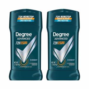 imageDegree Men Advanced Antiperspirant Deodorant Everest 2 Count 72Hour Sweat and Odor Protection Antiperspirant For Men With Body Heat Activated Technology 27 ozEverest