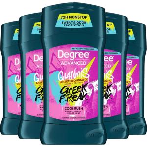 imageDegree Men Advanced Protection Antiperspirant Deodorant Cool Rush 4 count 72Hour Sweat and Odor Protection Antiperspirant For Men With MotionSense Technology 27 oz27 Ounce Pack of 5