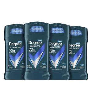imageDegree Men Advanced Protection Antiperspirant Deodorant Cool Rush 4 count 72Hour Sweat and Odor Protection Antiperspirant For Men With MotionSense Technology 27 oz27 Ounce Pack of 4