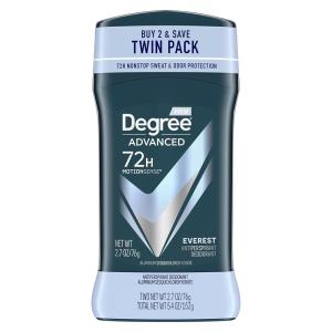 imageDegree Men Antiperspirant Deodorant 72Hour Sweat and Odor Protection Everest Antiperspirant For Men With MotionSense Technology 27 oz Twin Pack135 Ounce Pack of 2