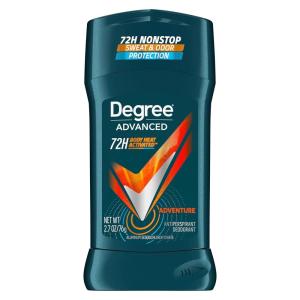 imageDegree Men Antiperspirant Deodorant Adventure 72Hour Sweat and Odor Protection Antiperspirant For Men With Body Heat Activated Technology 27 oz27 Ounce Pack of 1