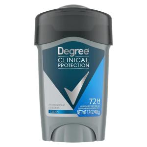 imageDegree Men Antiperspirant Deodorant Clean 72Hour Sweat ampamp Odor Protection PrescriptionStrength Antiperspirant For Men with MotionSense Technology 17 ozClean