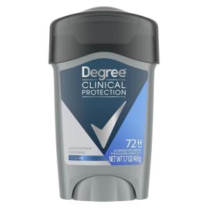 imageDegree Men Antiperspirant Deodorant Clean 72Hour Sweat ampamp Odor Protection PrescriptionStrength Antiperspirant For Men with MotionSense Technology 17 ozFresh