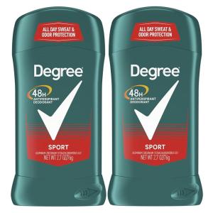 imageDegree Men Original Antiperspirant Deodorant for Men Pack of 2 48Hour Sweat and Odor Protection Sport 27 oz27 Ounce Pack of 2