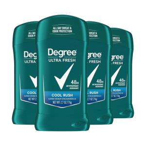imageDegree Men Ultra Fresh Antiperspirant Deodorant Stick for Men 4 Pack Cool Rush 27 oz