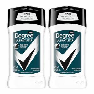 imageDegree Men UltraClear Antiperspirant Deodorant BlackWhite 2 Count 72Hour Sweat ampamp Odor Protection Antiperspirant For Men With MotionSense Technology 27 oz27 Ounce Pack of 2