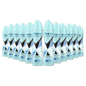imageDegree Ultra Clear Antiperspirant Deodorant Dry Spray Anti White Marks and Yellow Stains BlackWhite Deodorant for Women 38 Ounce Pack of 3BlackWhite Pure Clean