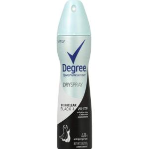 imageDegree Ultra Clear Antiperspirant Deodorant Dry Spray Anti White Marks and Yellow Stains BlackWhite Deodorant for Women 38 Ounce Pack of 3pure clean