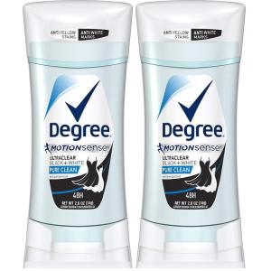 imageDegree UltraClear Antiperspirant for Women Protects from Deodorant Stains Pure Clean Deodorant for Women 26 oz26 Ounce Pack of 2