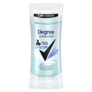 imageDegree Womens BlackWhite 4 Count Antiperspirant Balm 26 oz  Protects from Deodorant Stains Fresh Scent 48H NonStop Protection26 Ounce Pack of 1