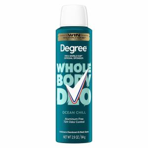 imageDegree Men Whole Body Deodorant Spray Ocean Chill Scent Aluminum Free 72H Odor Protection 29 oz